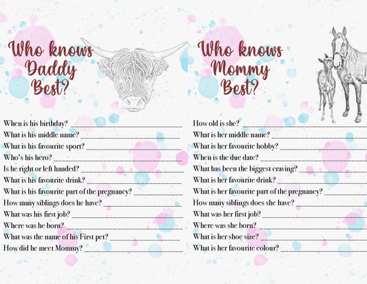 Baby Shower Printables
